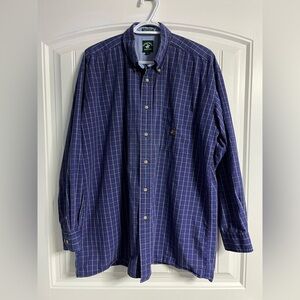 Beverly Hills Polo Club Men's Blue Checkered Shirt